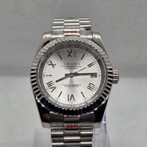 Custom 39mm Automatic Seiko Mod Watch Datejust Wimbledon Dial